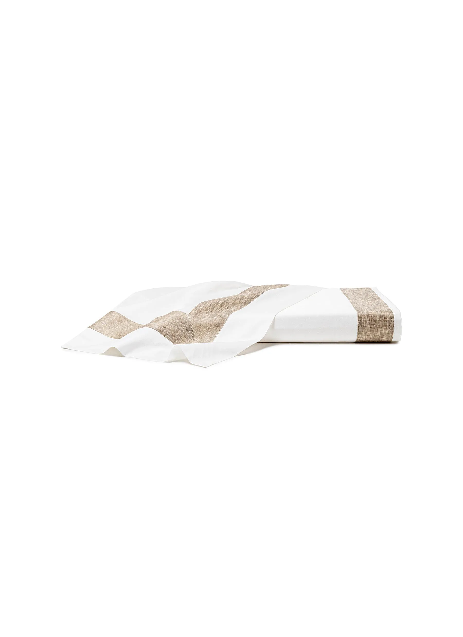 -----------FRETTE  ---- ------------ ----Breeze Border Queen Size Duvet Cover — Beige --