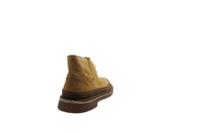 [08168] mens clarks bushacre rand boot taupe distressed suede