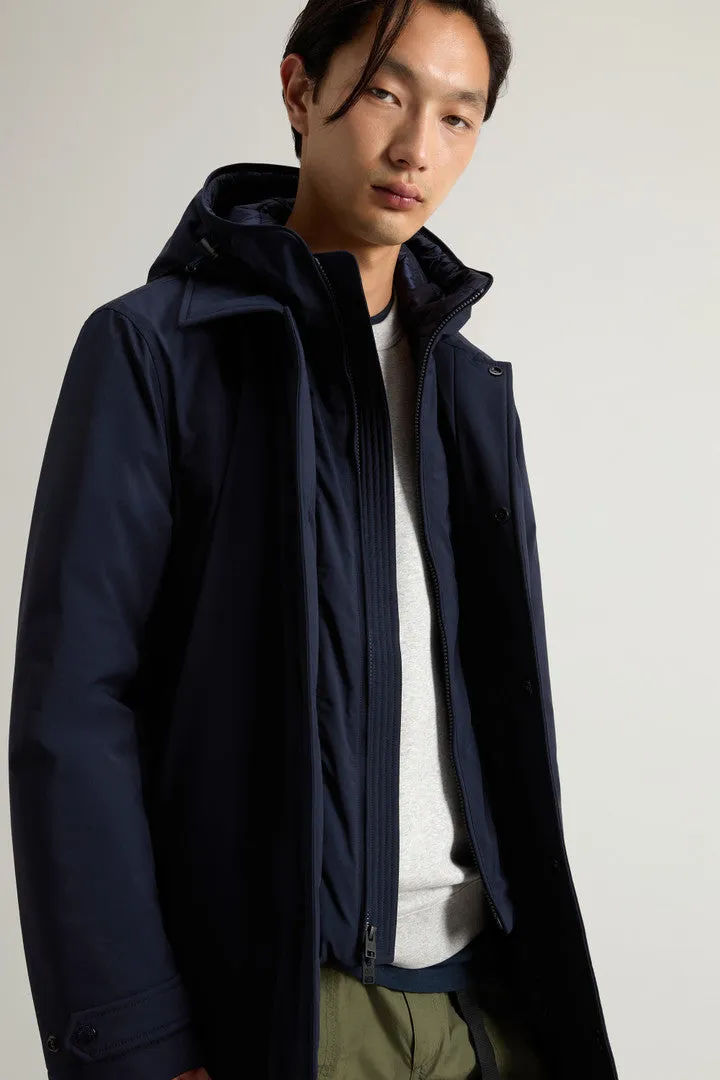 2-In-1 Stretch Nylon Overcoat