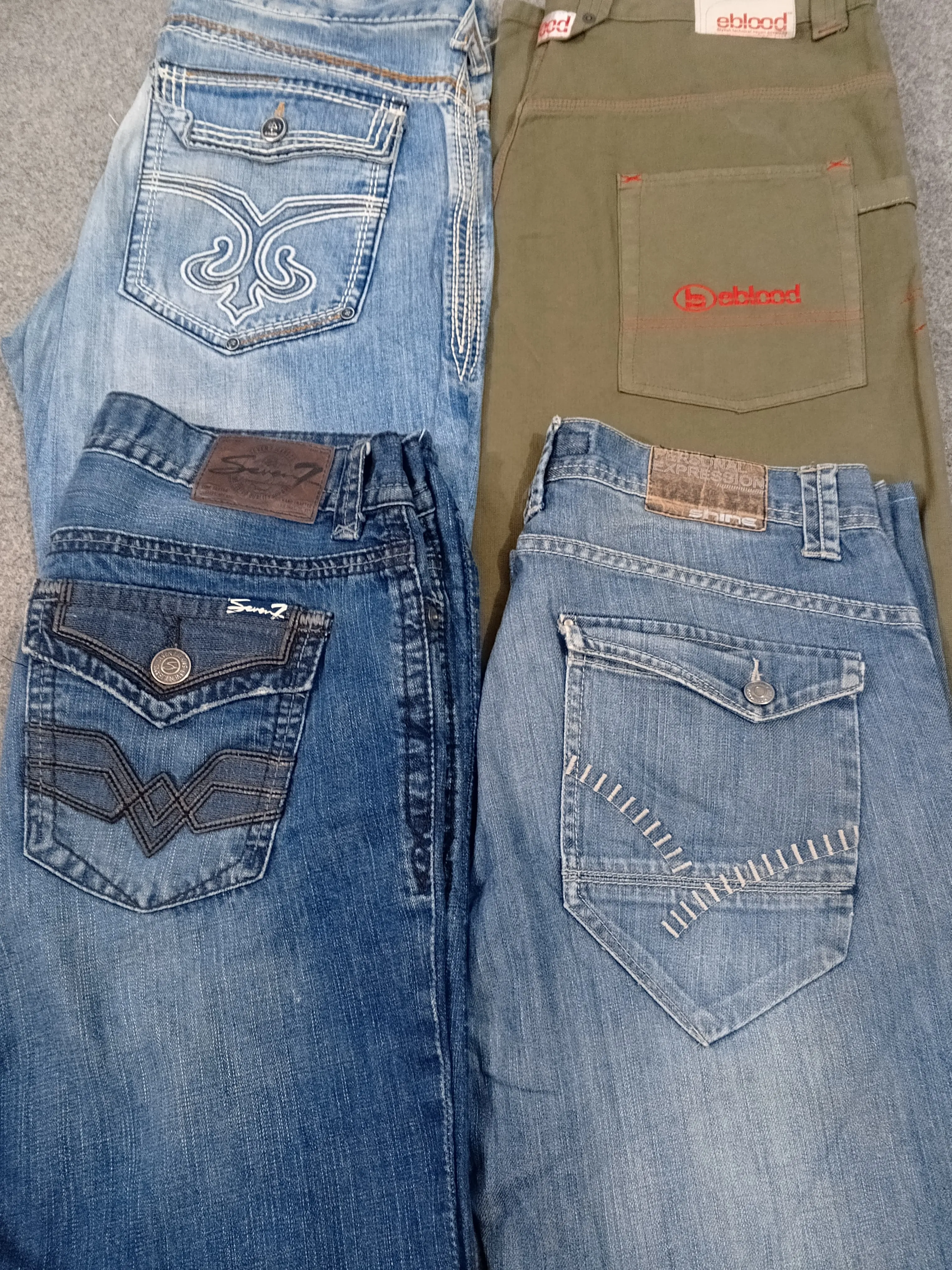 #320 Men Baggy Hiphop Jeans -23