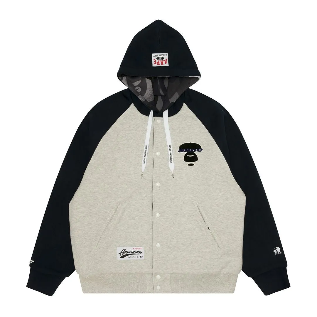 AAPE REVERSIBLE BUTTON HOODIE AAPSWMA395XAL