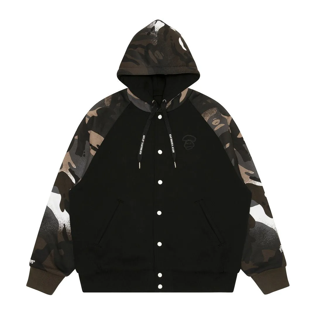 AAPE REVERSIBLE BUTTON HOODIE AAPSWMA395XXL