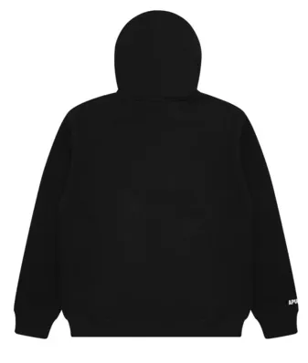 AAPE ZIP UP HOODIE BLACK