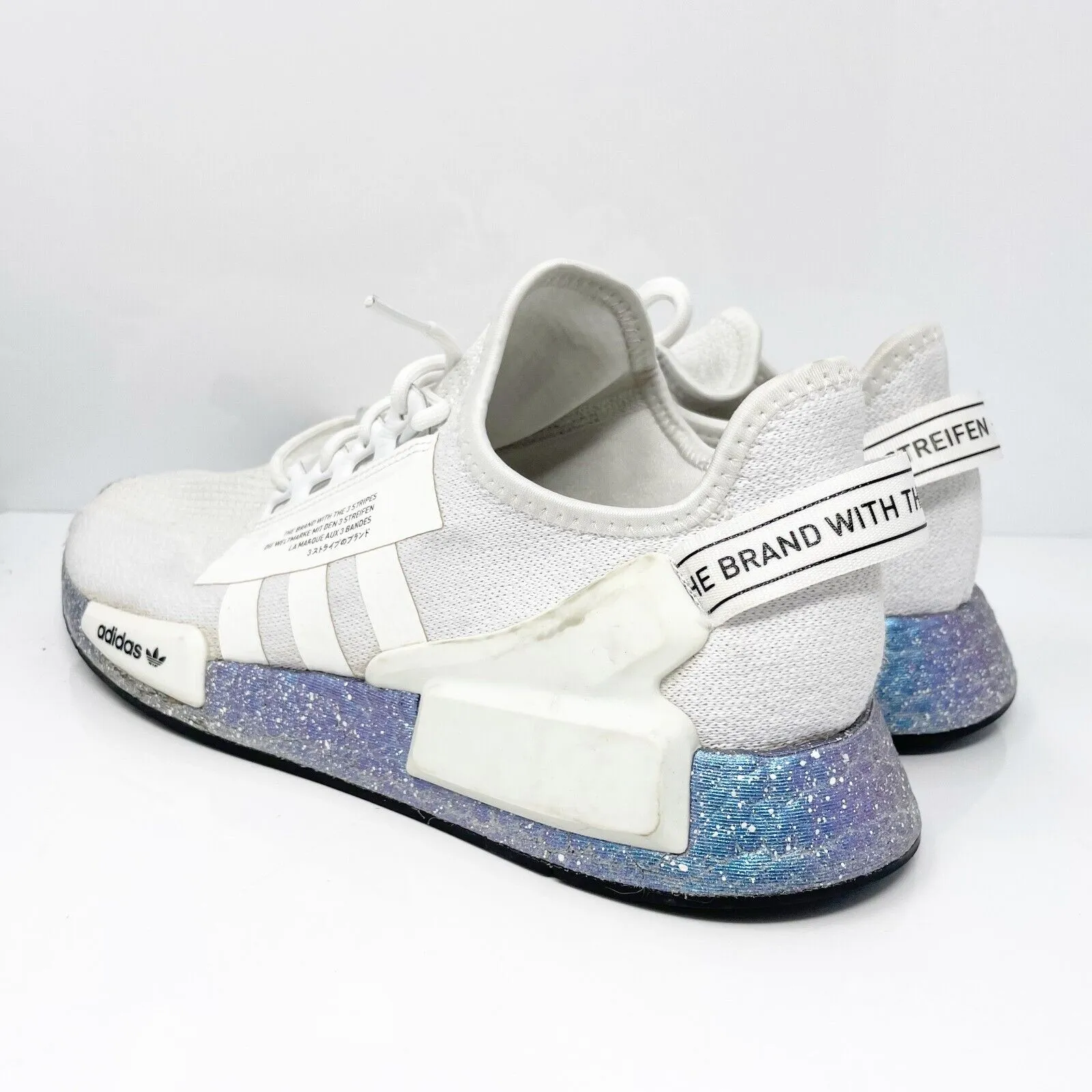 Adidas Mens NMD R1 V2 GX5163 White Running Shoes Sneakers Size 9.5