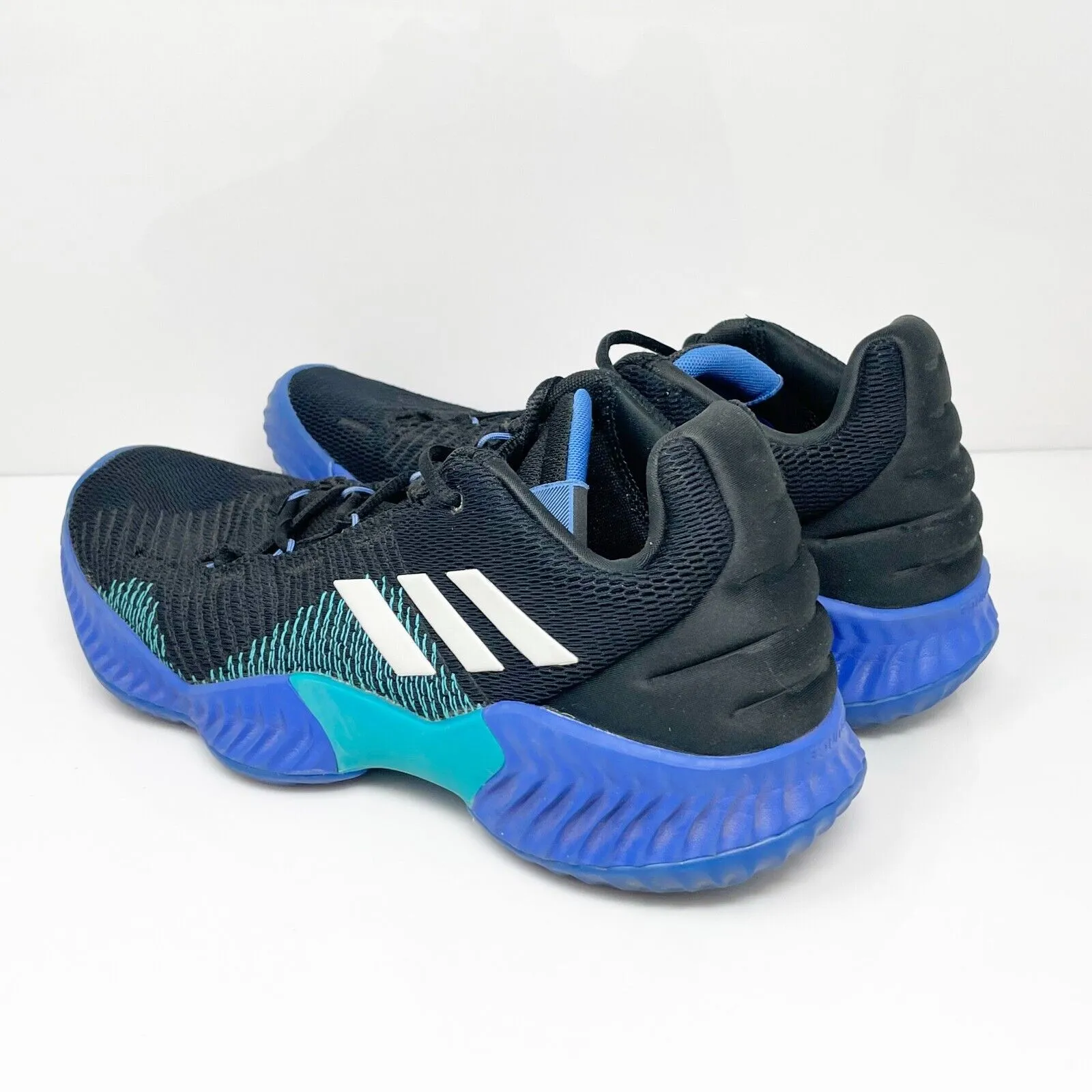 Adidas Mens Pro Bounce 2018 Low AC7427 Black Basketball Shoes Sneakers Size 10