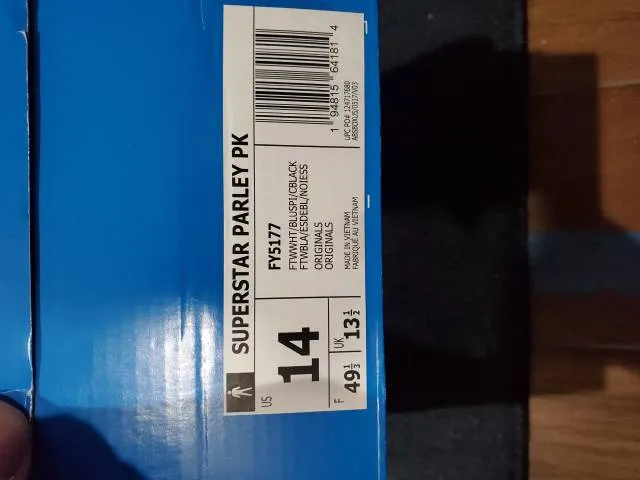 Adidas superstar parley pk *unreleased* 14 mens