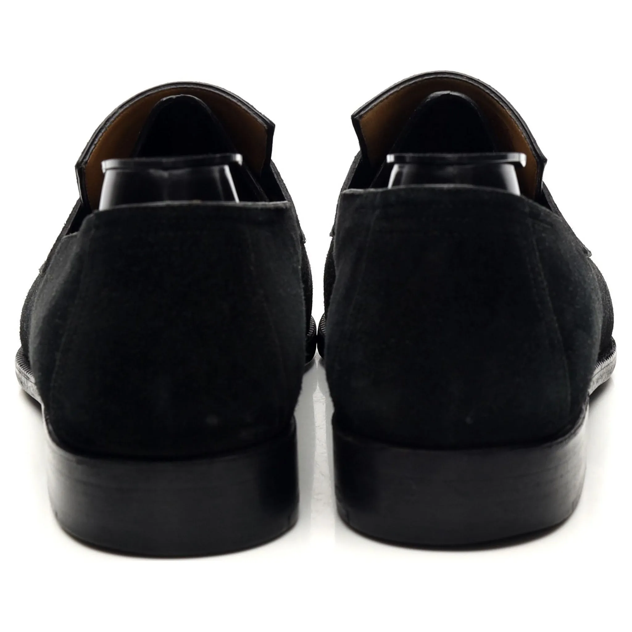 'Andy' Black Suede Loafers UK 9