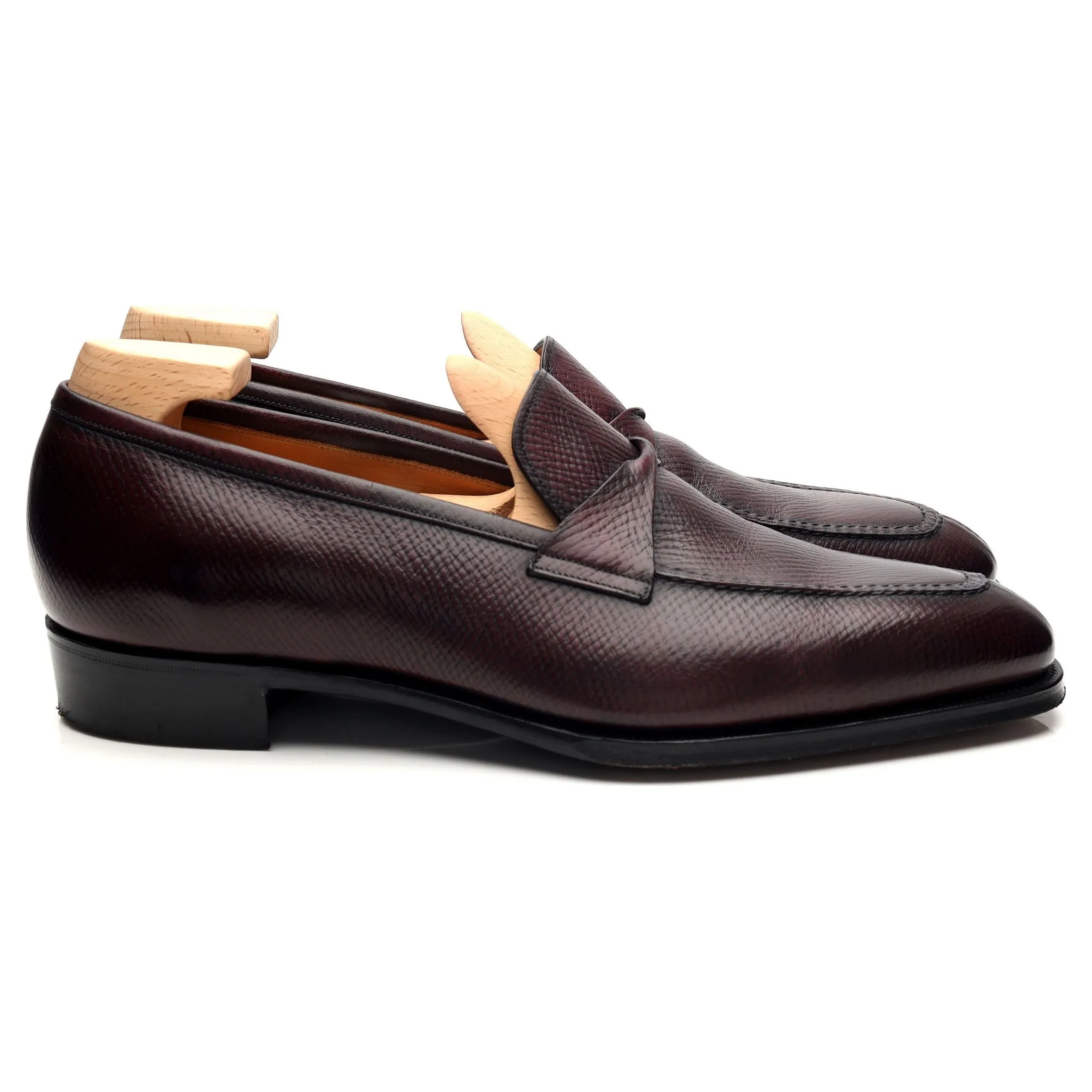 'Antibes 2' Burgundy Leather Loafers UK 8.5 E