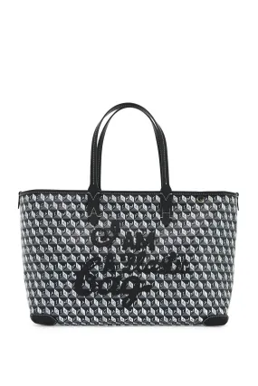 ANYA HINDMARCH i am a plastic bag zipped motif tote bag