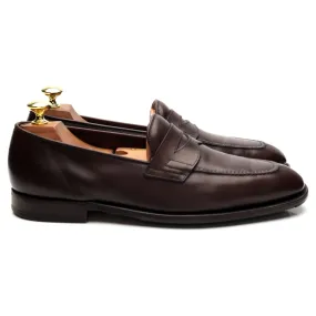 'Ashley' Dark Brown Leather Loafers UK 7 E