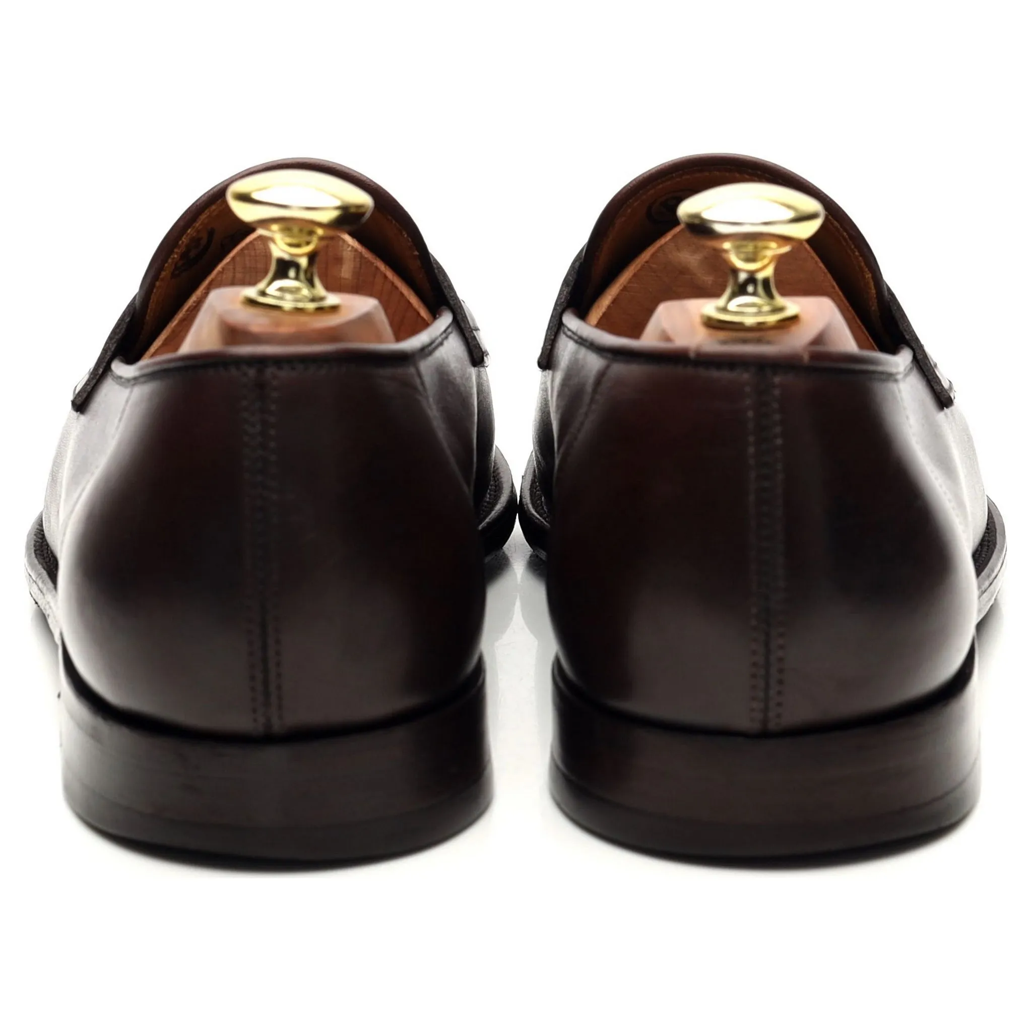 'Ashley' Dark Brown Leather Loafers UK 7 E