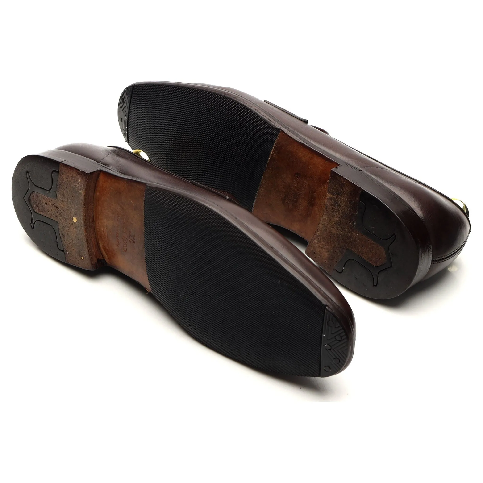 'Ashley' Dark Brown Leather Loafers UK 7 E