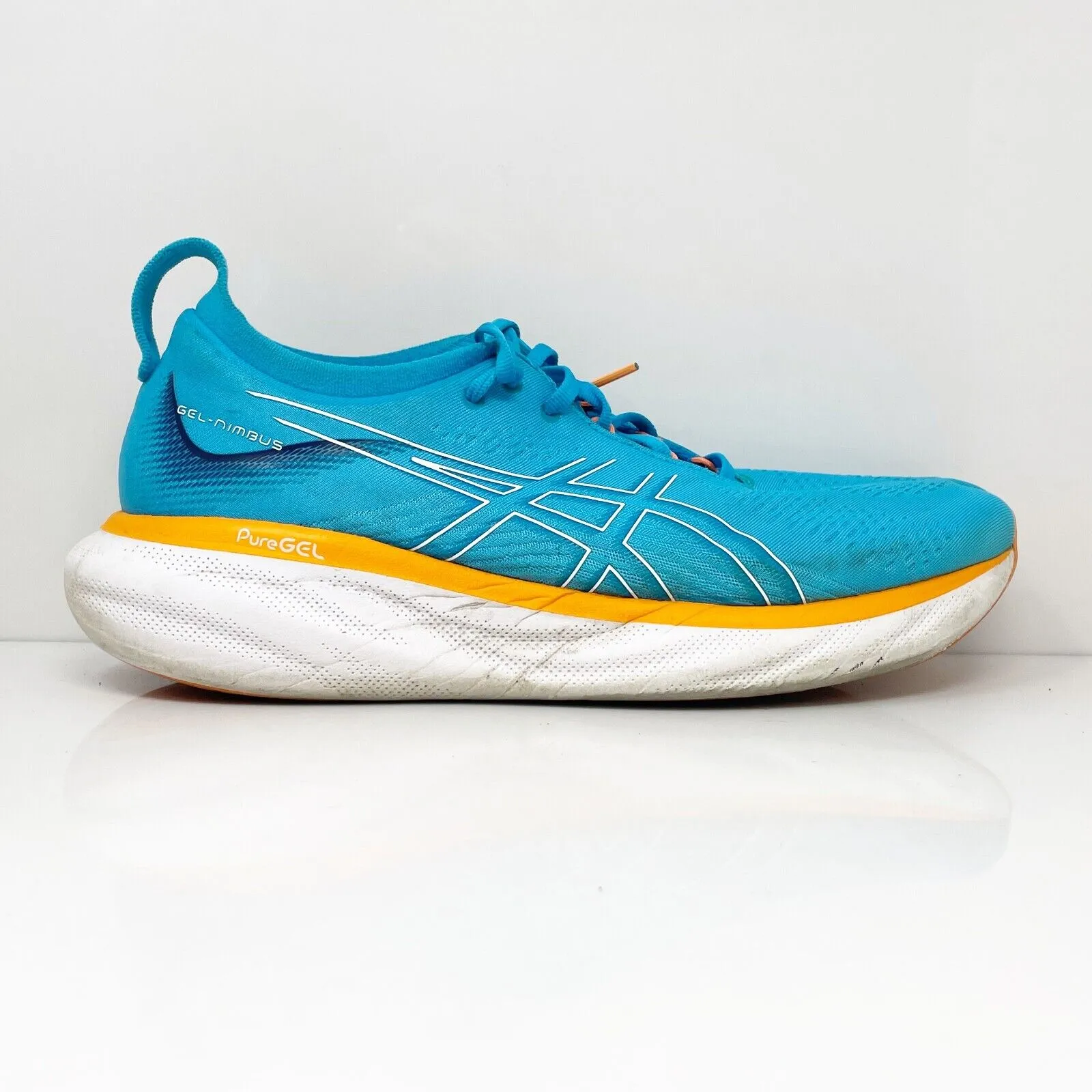 Asics Mens Gel Nimbus 25 1011B547 Blue Running Shoes Sneakers Size 11