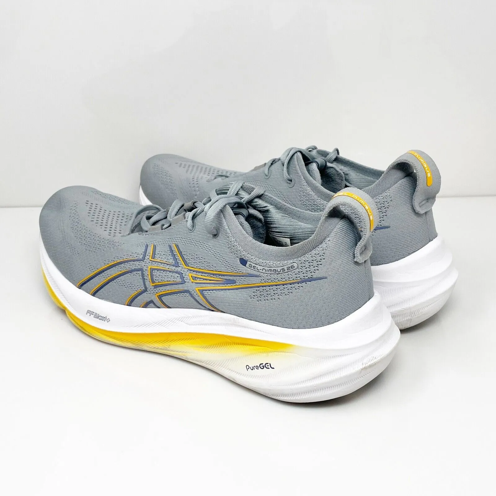 Asics Mens Gel Nimbus 26 1011B794 Gray Running Shoes Sneakers Size 10.5