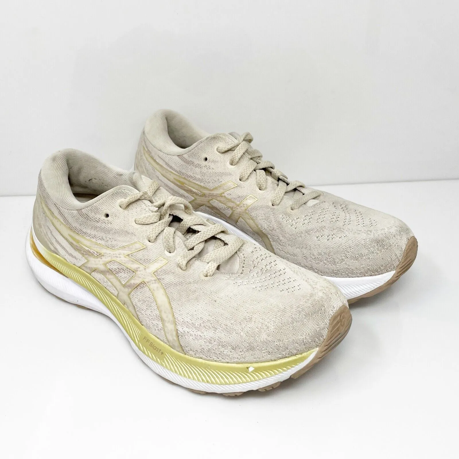 Asics Womens Gel Kayano 29 1012B272 Beige Running Shoes Sneakers Size 7.5