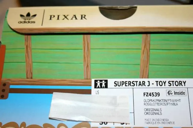 AUTHENTIC Adidas x Superstar J Pixar Toy Story Hamm Glor...