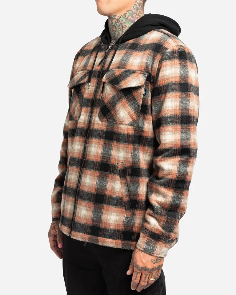 Avenue Flannel Jacket Faded Red