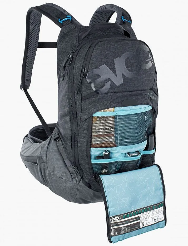 backpack Evoc Trail Pro L/XL - Black/Carbon Grey