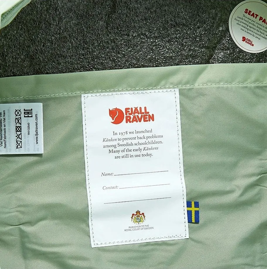 backpack Fjällräven Kanken - 600/Mint Green