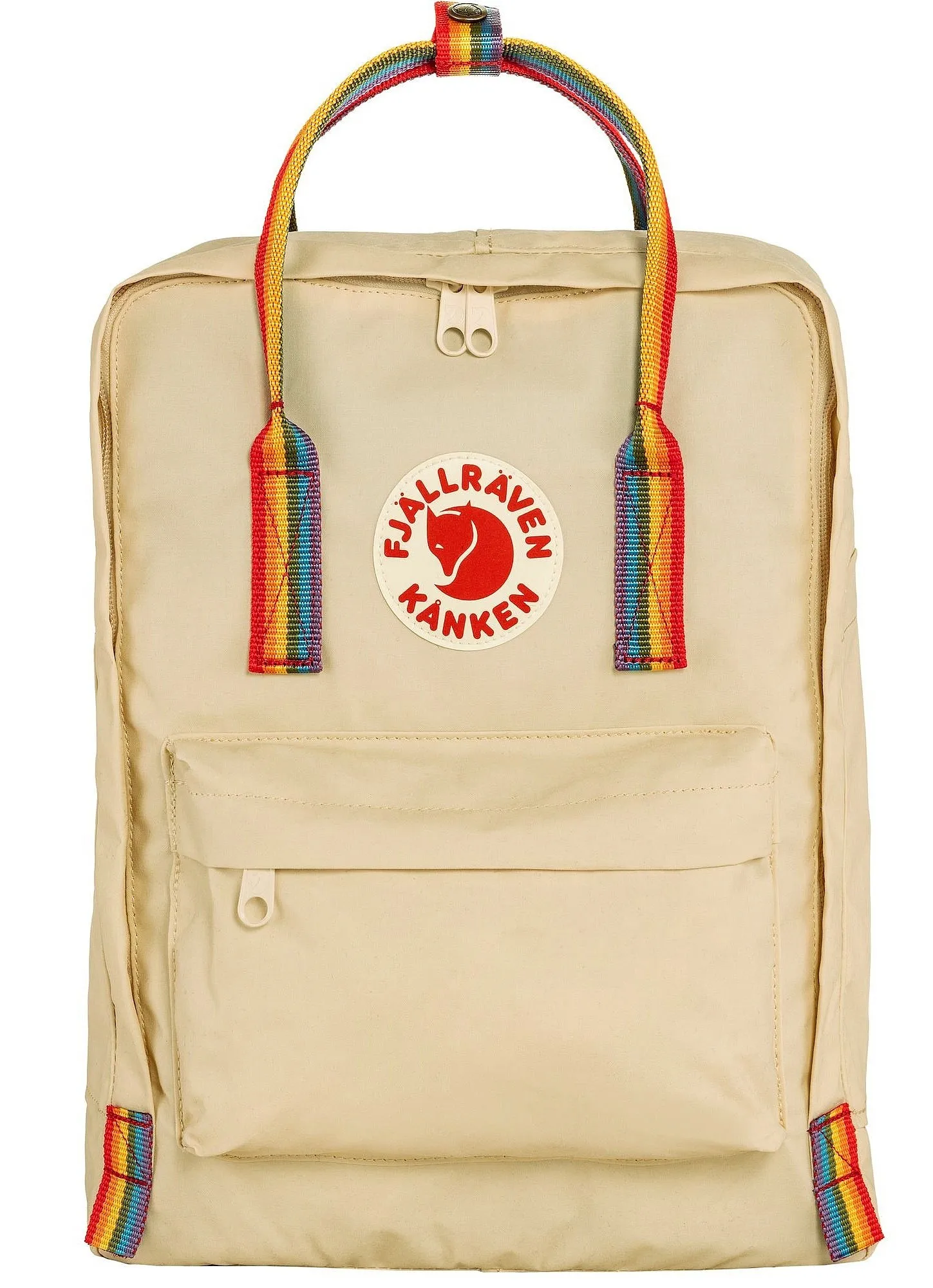 backpack Fjällräven Kanken Rainbow - 115/907 Light Oak/Rainbow Pattern