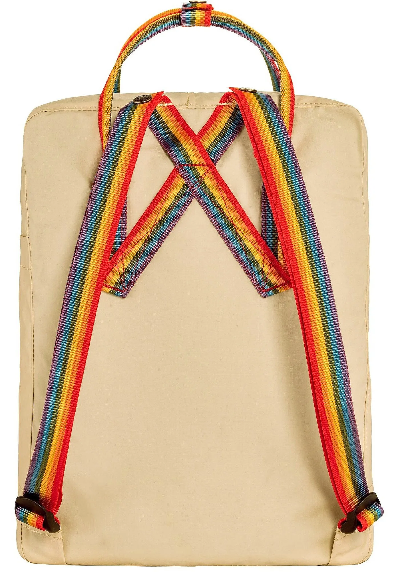 backpack Fjällräven Kanken Rainbow - 115/907 Light Oak/Rainbow Pattern