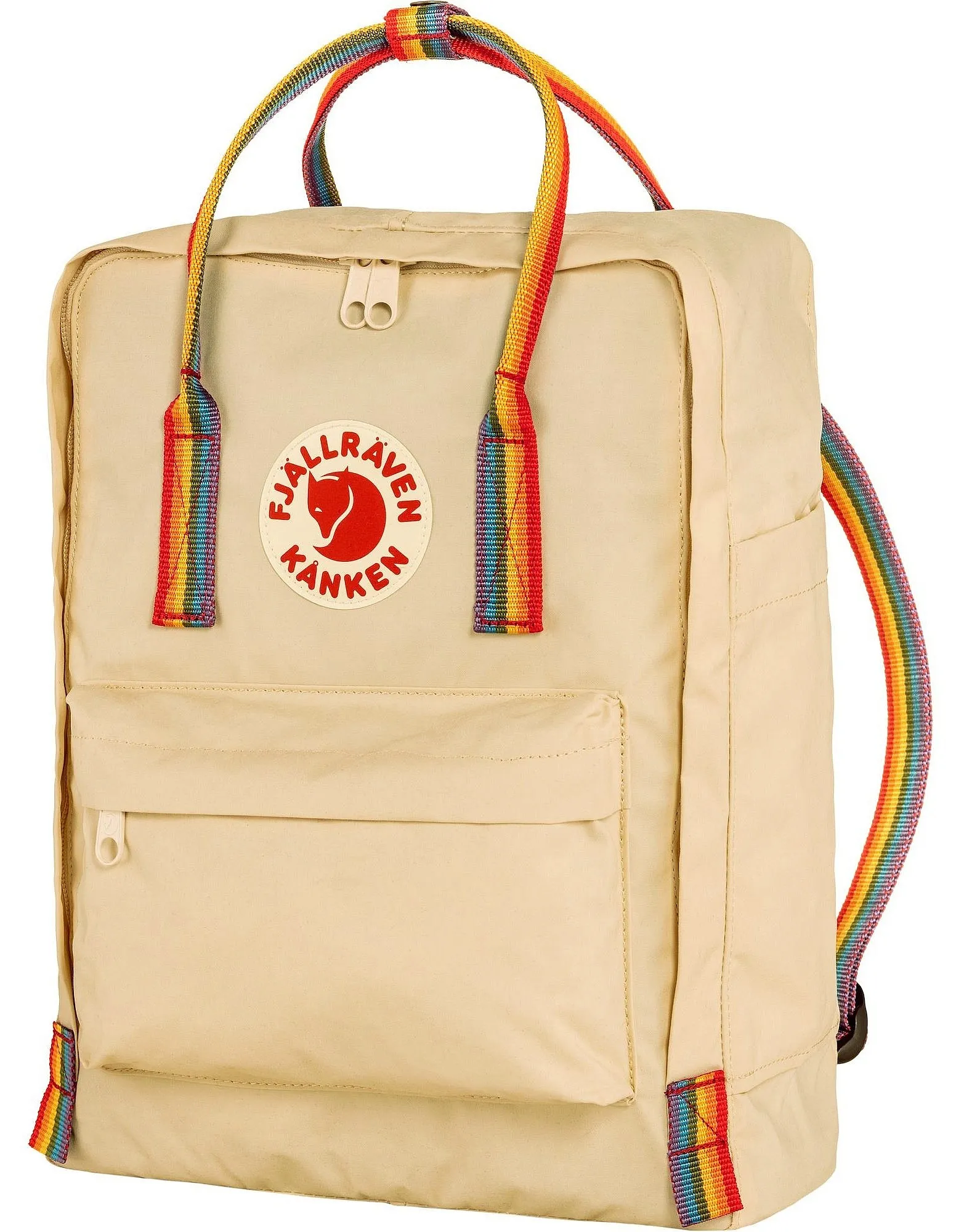 backpack Fjällräven Kanken Rainbow - 115/907 Light Oak/Rainbow Pattern