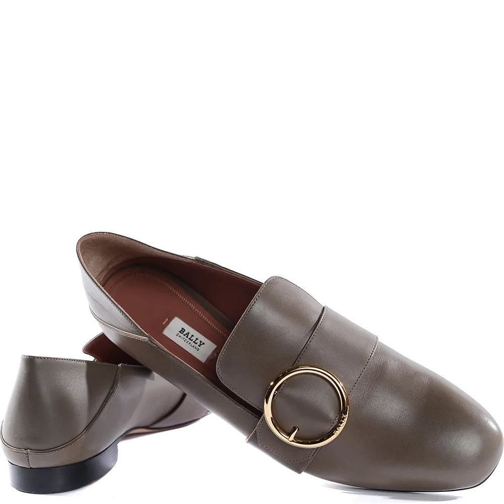 Bally Womens Loafers in Grey