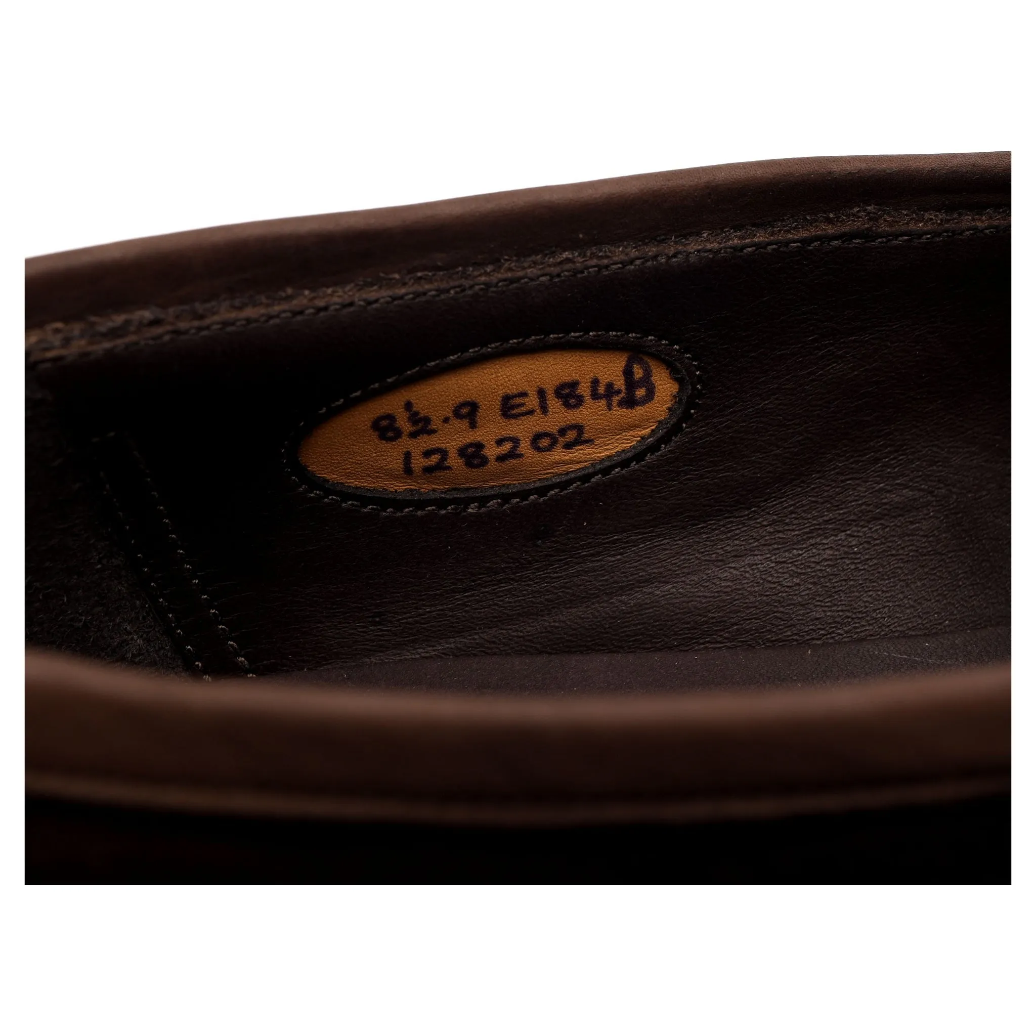 'Bath' Dark Brown Suede Monk Strap Loafers UK 8.5 E