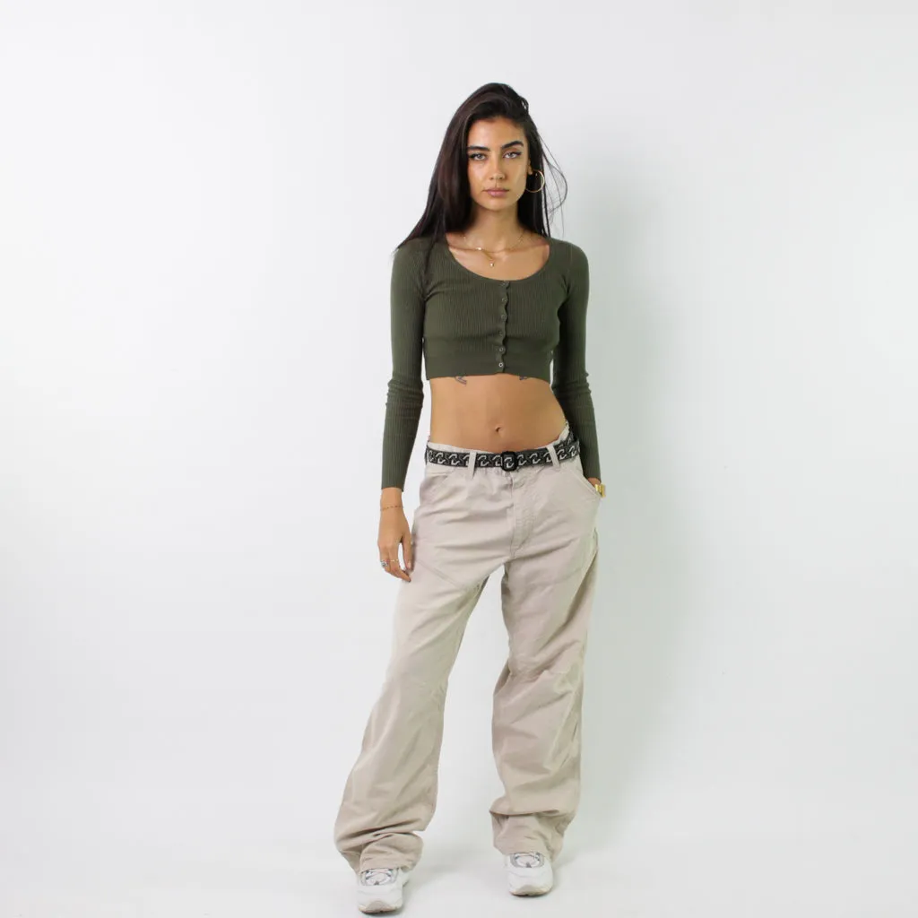 Beige Tan 90s Carhartt Cargo Skater Trousers Pants Jeans (33x33)