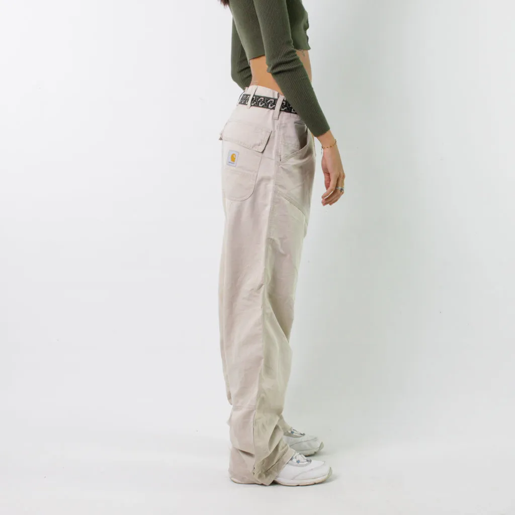 Beige Tan 90s Carhartt Cargo Skater Trousers Pants Jeans (33x33)