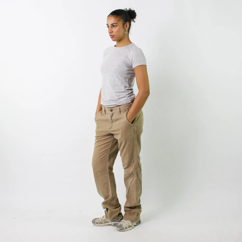 Beige Tan y2ks Carhartt Cargo Skater Trousers Pants Jeans (32x34)