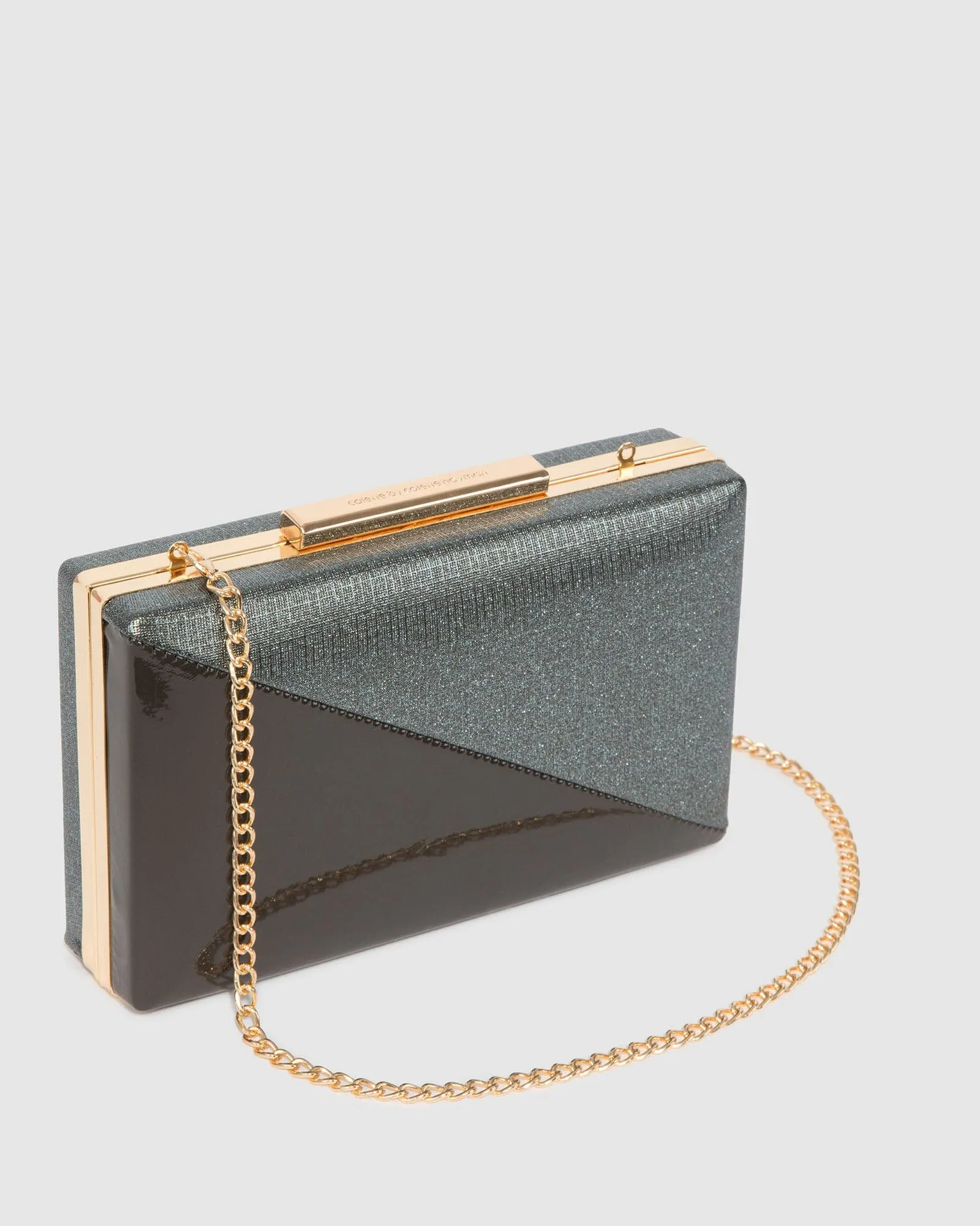 Black Jaimi Hardcase Clutch Bag