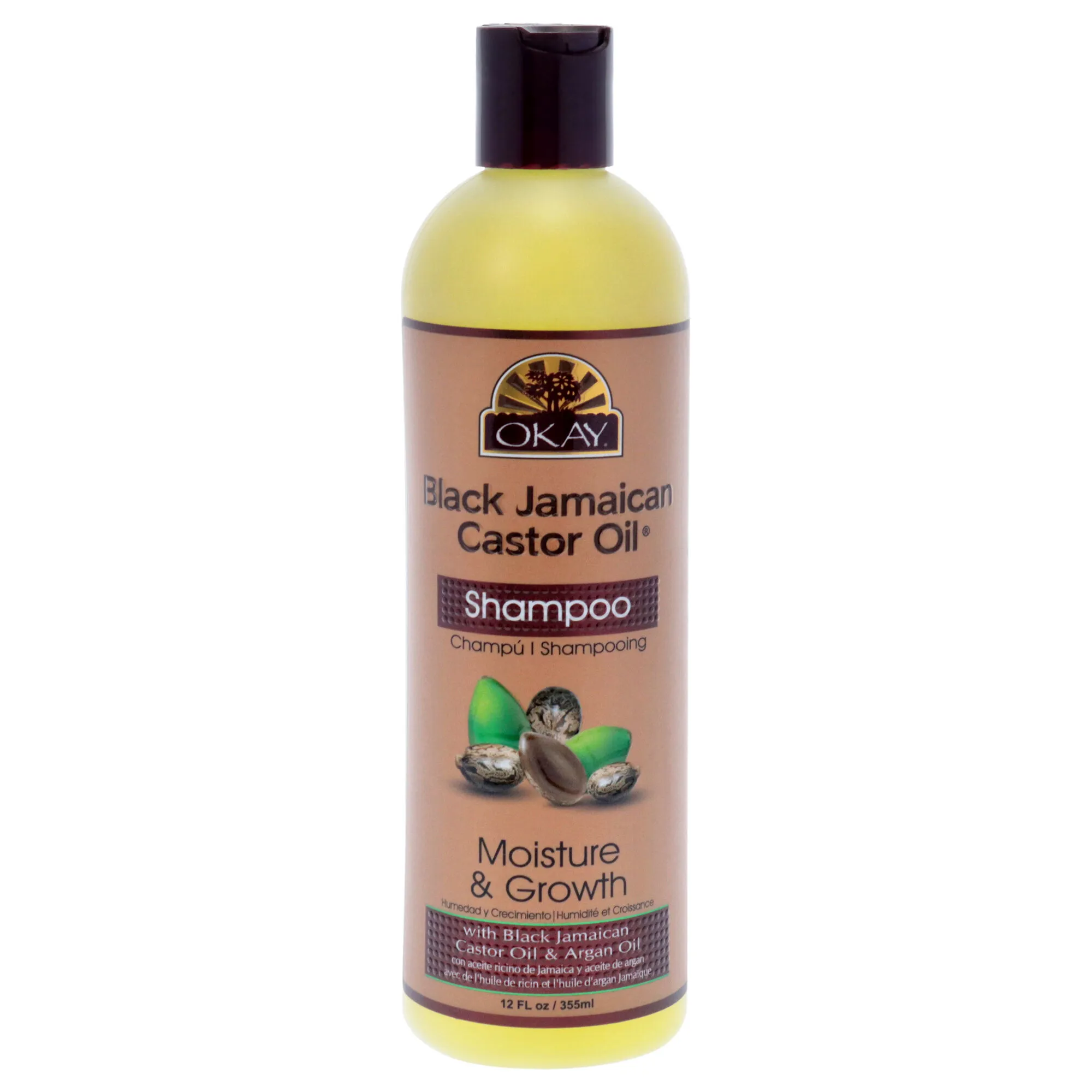 Black Jamaican Castor Oil Shampoo by Okay for Unisex - 12 oz Shampoo