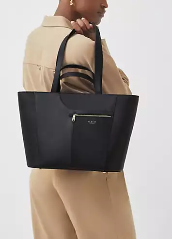 Black Pockets Icon Large Ziptop Tote Bag by Radley London | Look Again