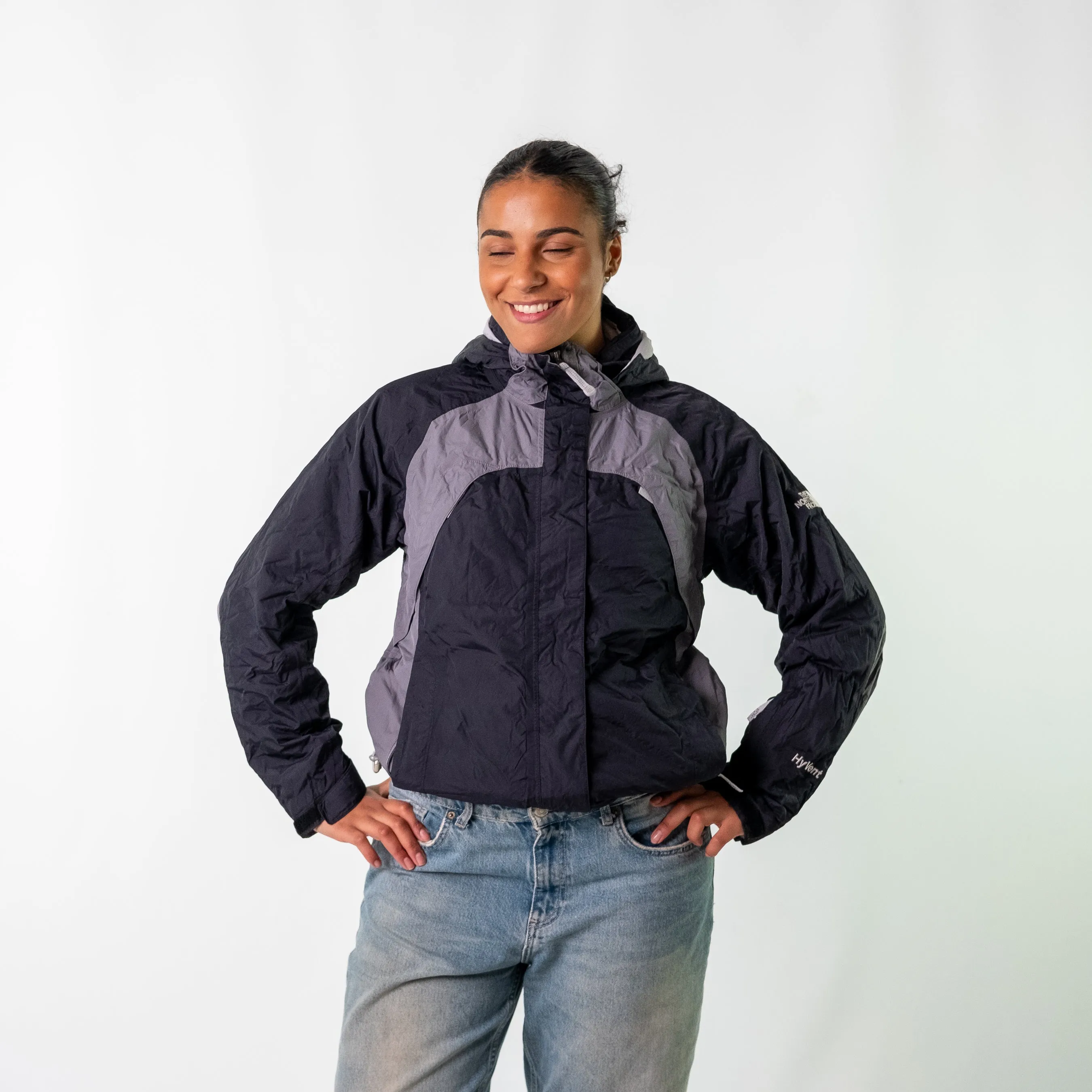 Black y2ks The North Face Light Rain Jacket (M)