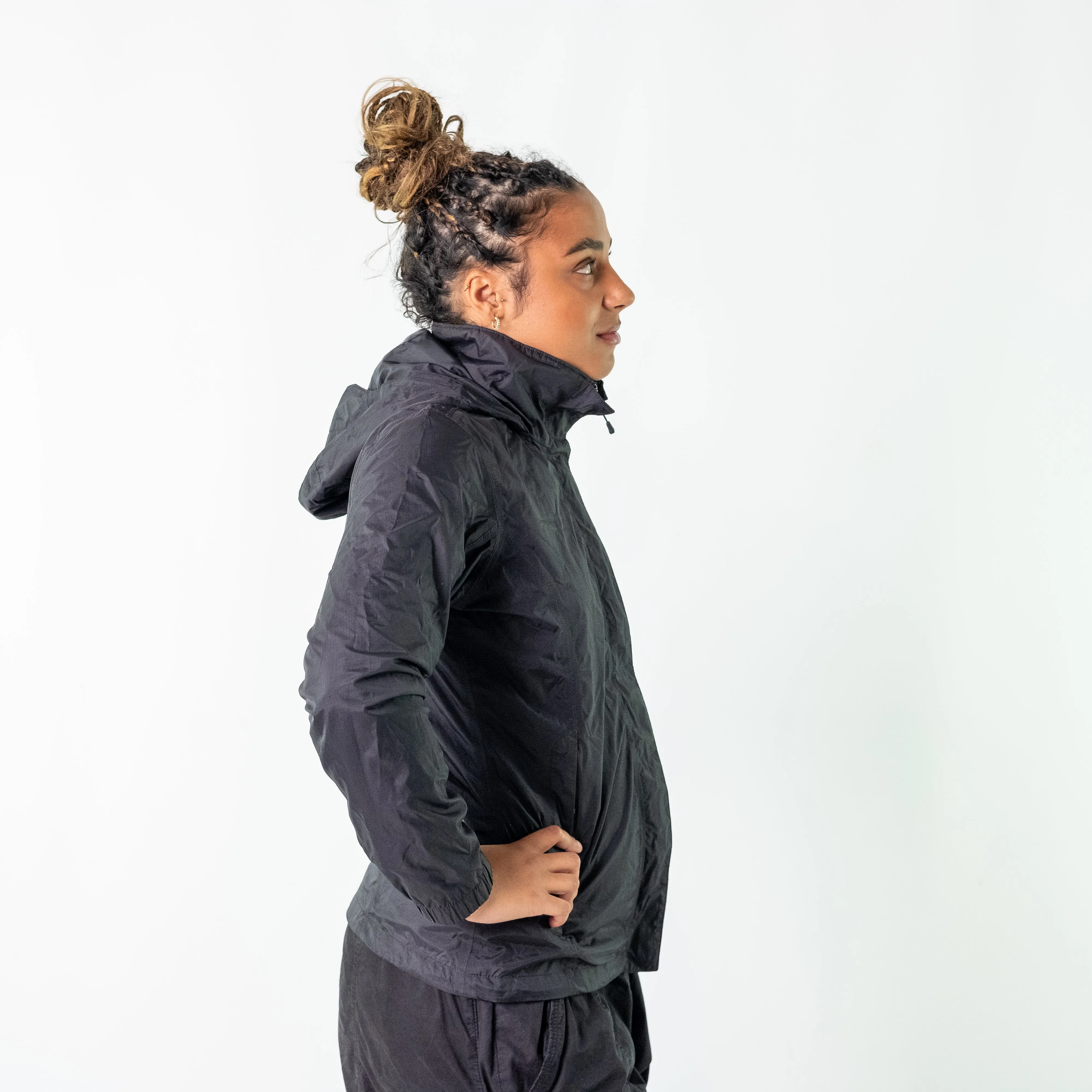 Black y2ks The North Face Light Rain Jacket (S)