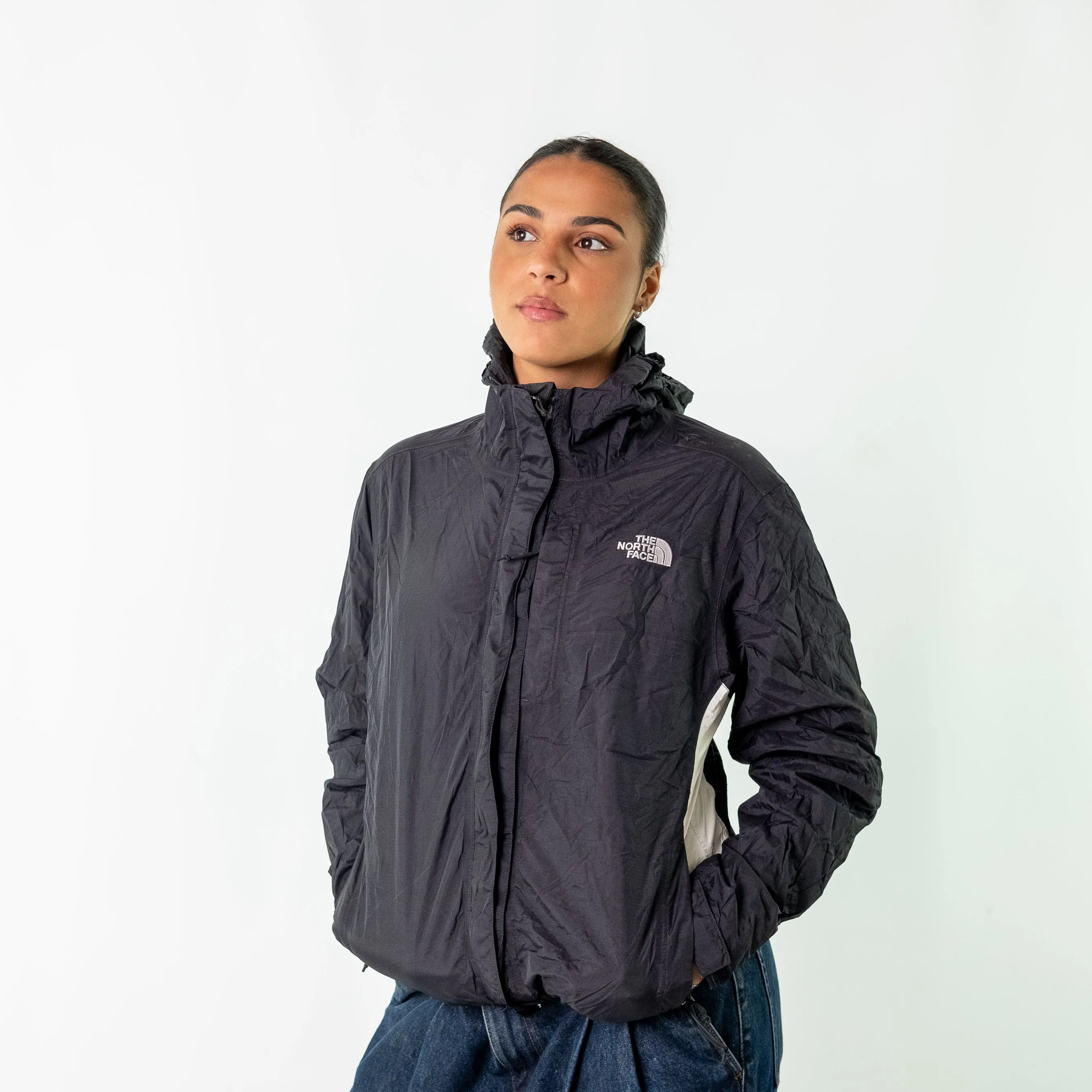 Black y2ks The North Face Rain Jacket (L)