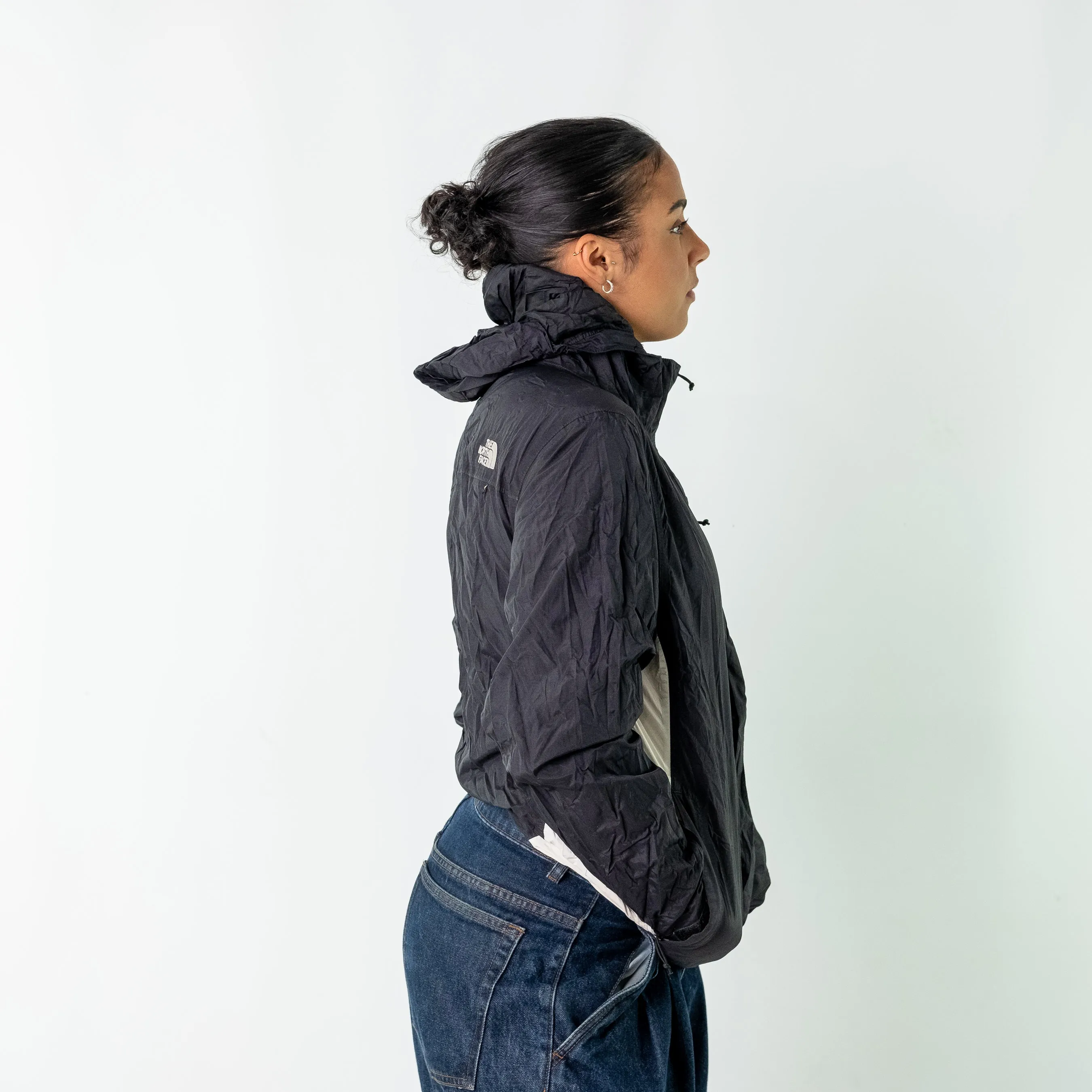 Black y2ks The North Face Rain Jacket (L)