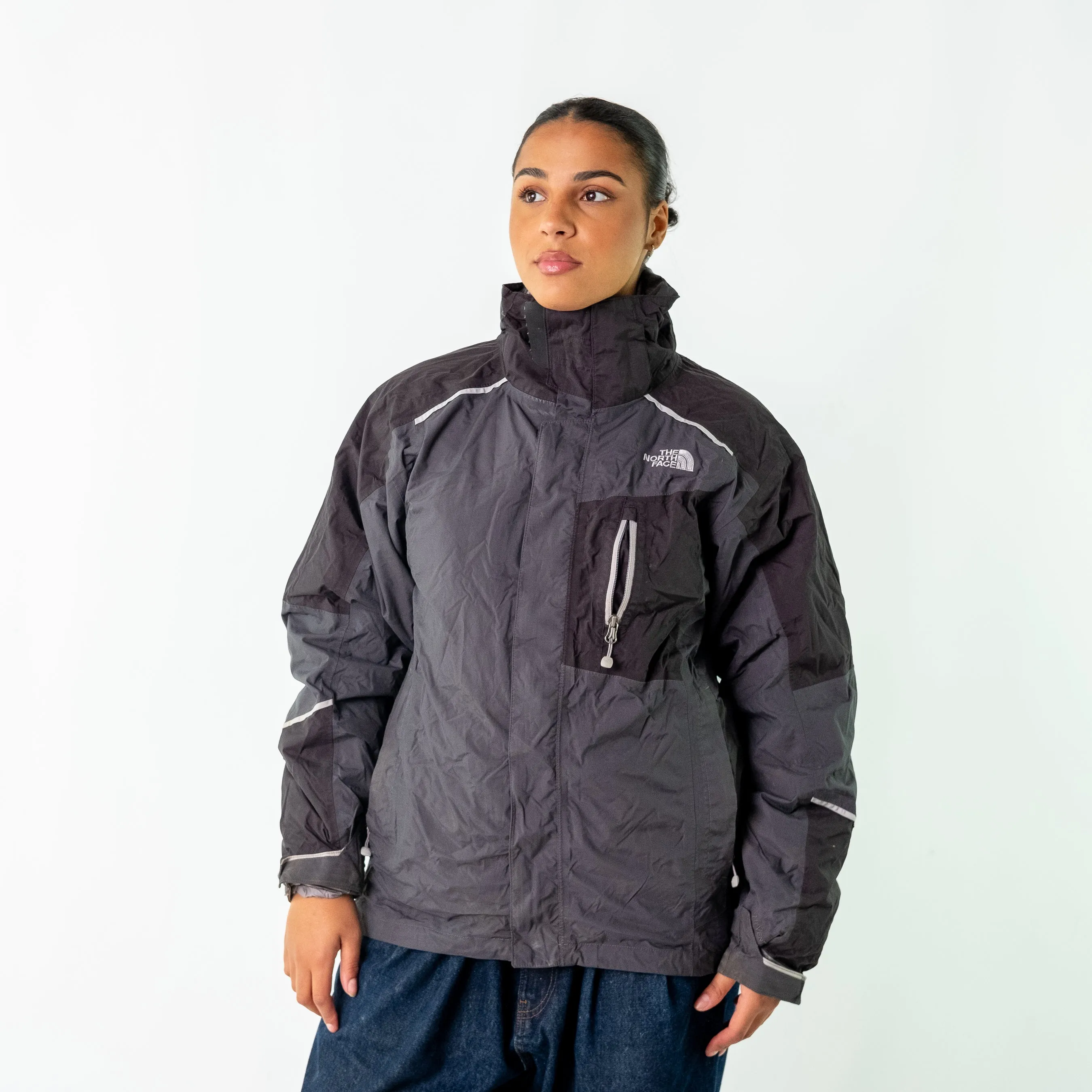 Black y2ks The North Face Rain Jacket (S)