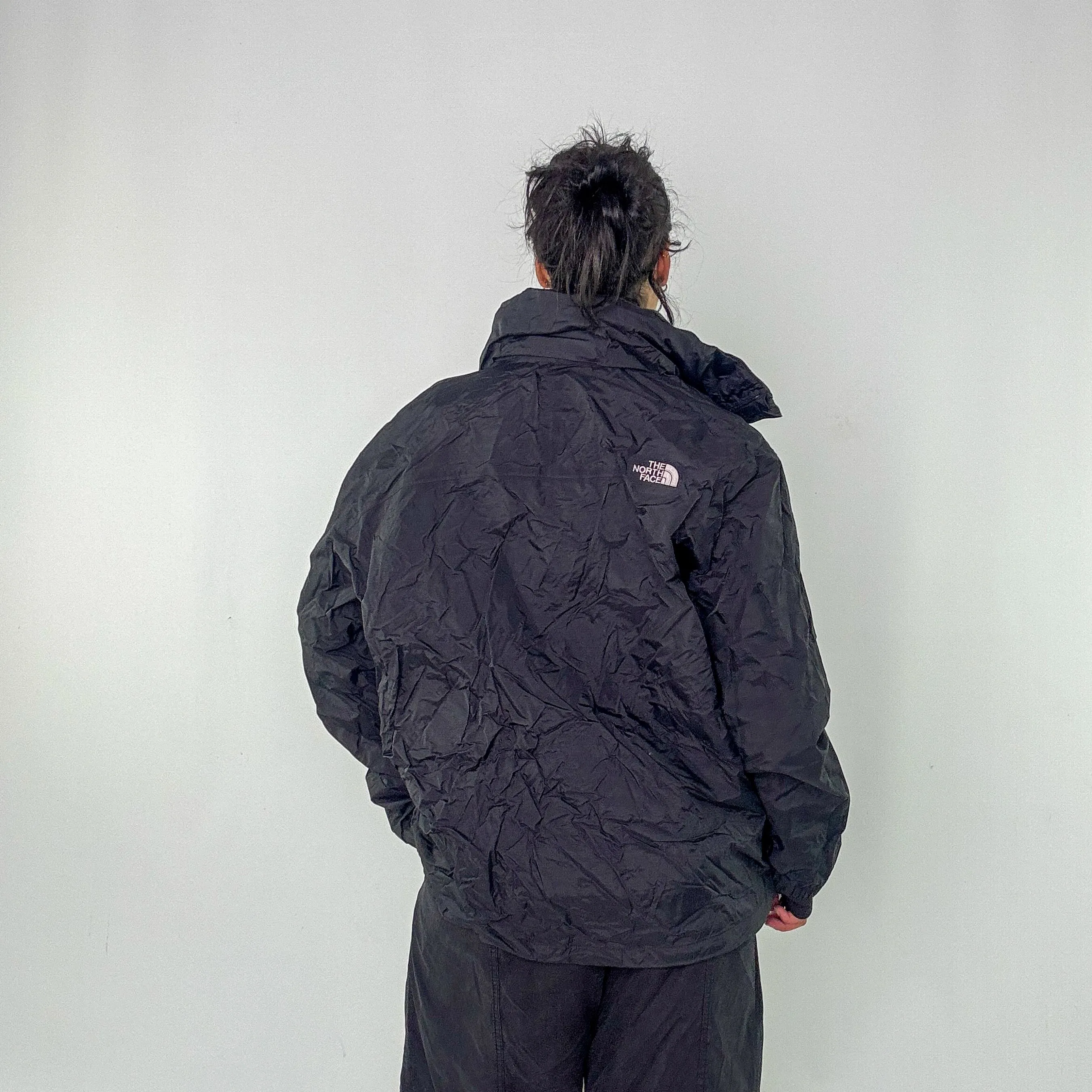 Black y2ks The North Face Rain Jacket (XL)