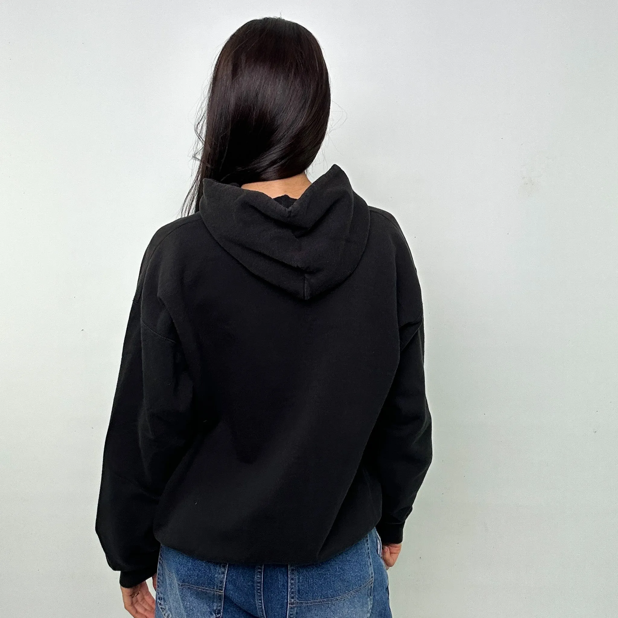 Black y2ks Thrasher Spellout Hoodie Sweatshirt (M)