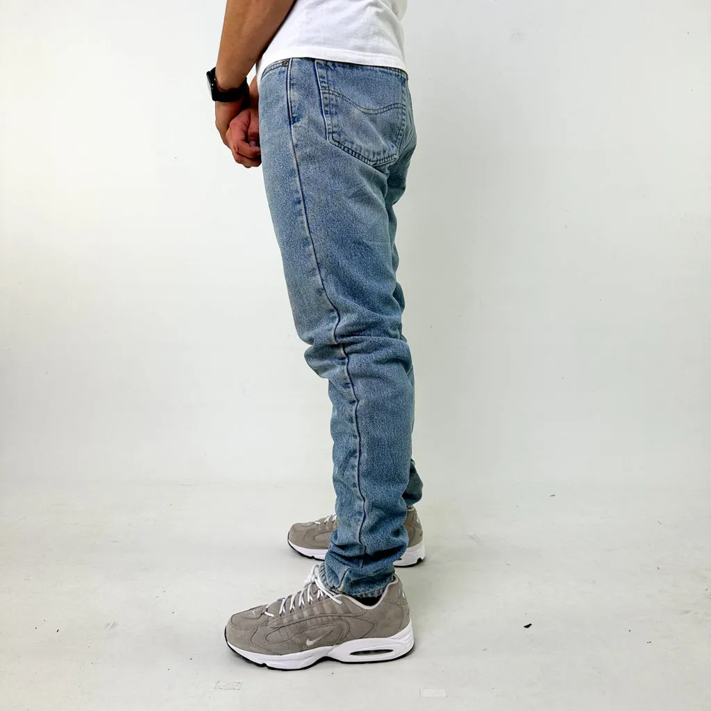 Blue Denim 90s Carhartt Cargo Skater Trousers Pants Jeans (32x34)