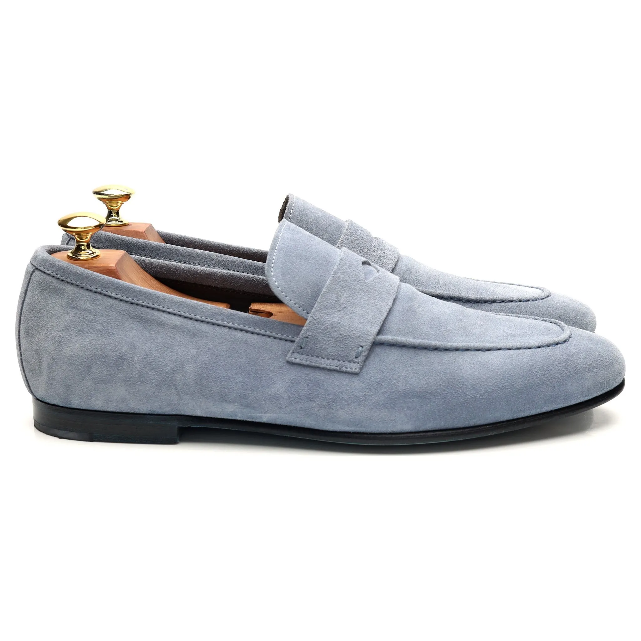 Blue Suede Loafers UK 9 EU 43