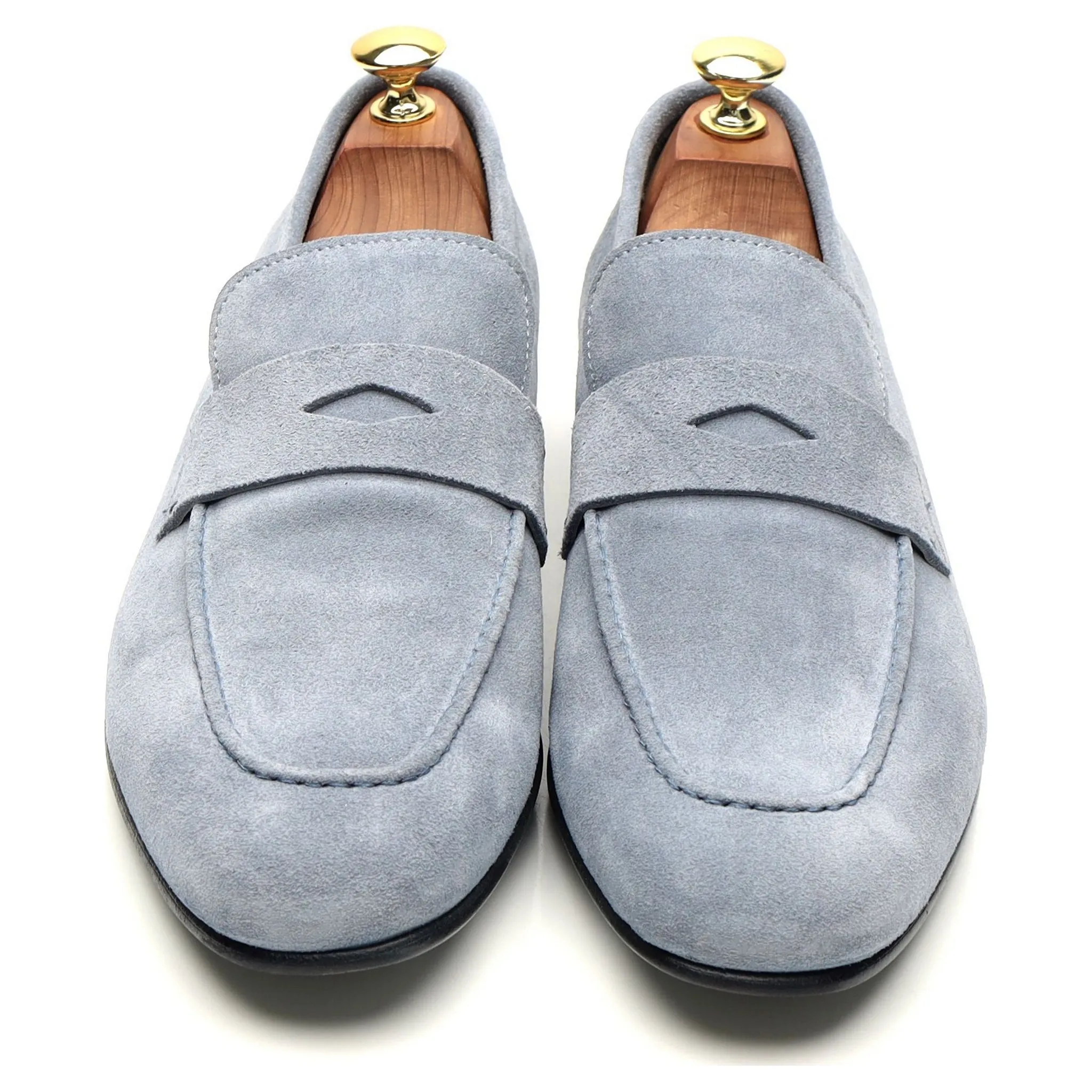 Blue Suede Loafers UK 9 EU 43