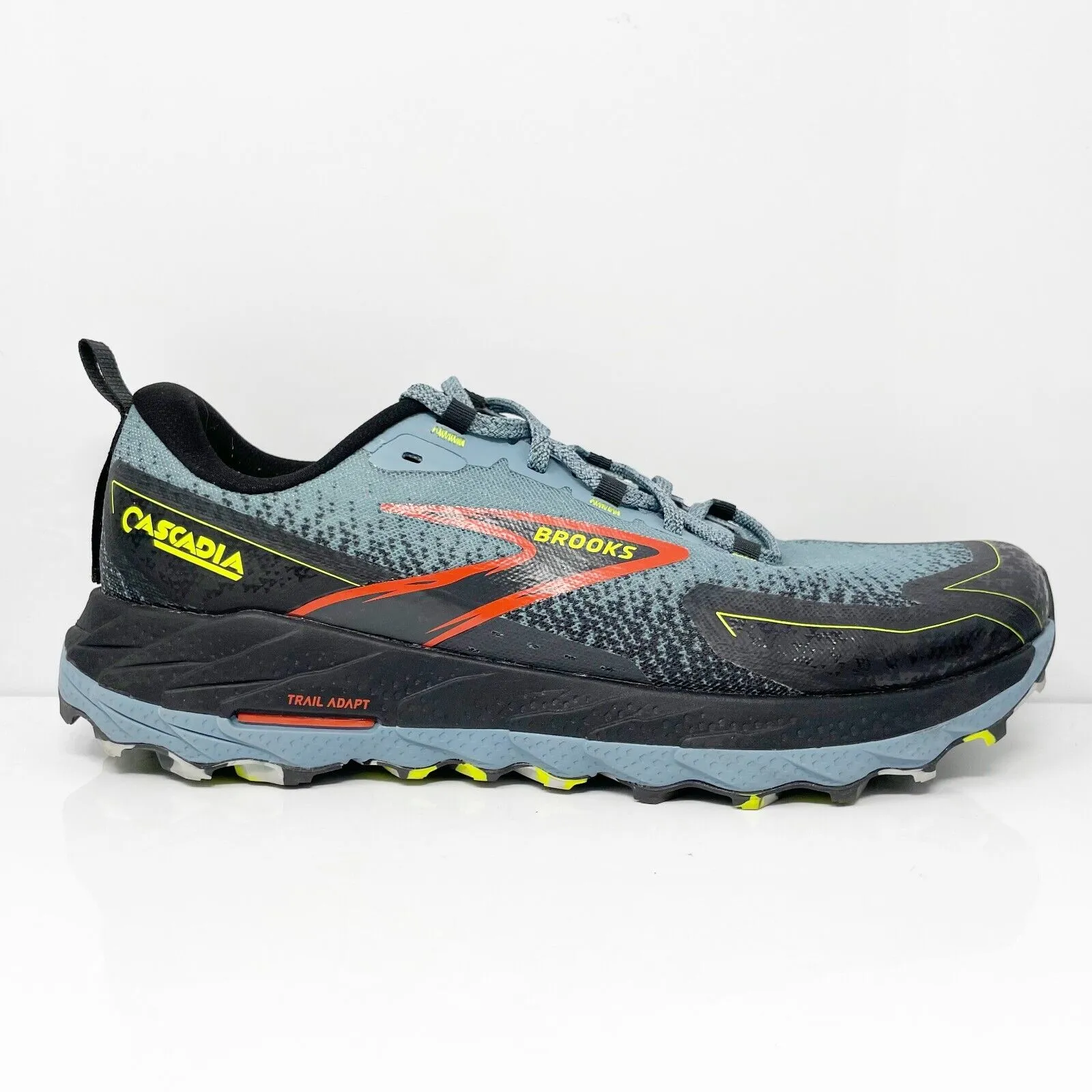 Brooks Mens Cascadia 18 1104262E004 Blue Running Shoes Sneakers Size 12 2E