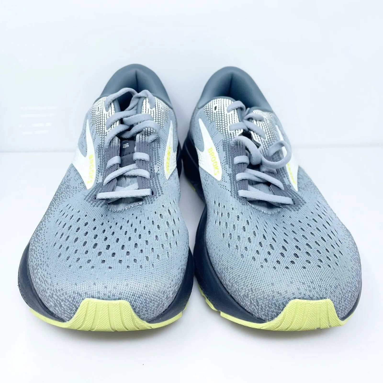 Brooks Mens Ghost 16 1104184E040 Gray Running Shoes Sneakers Size 9 4E