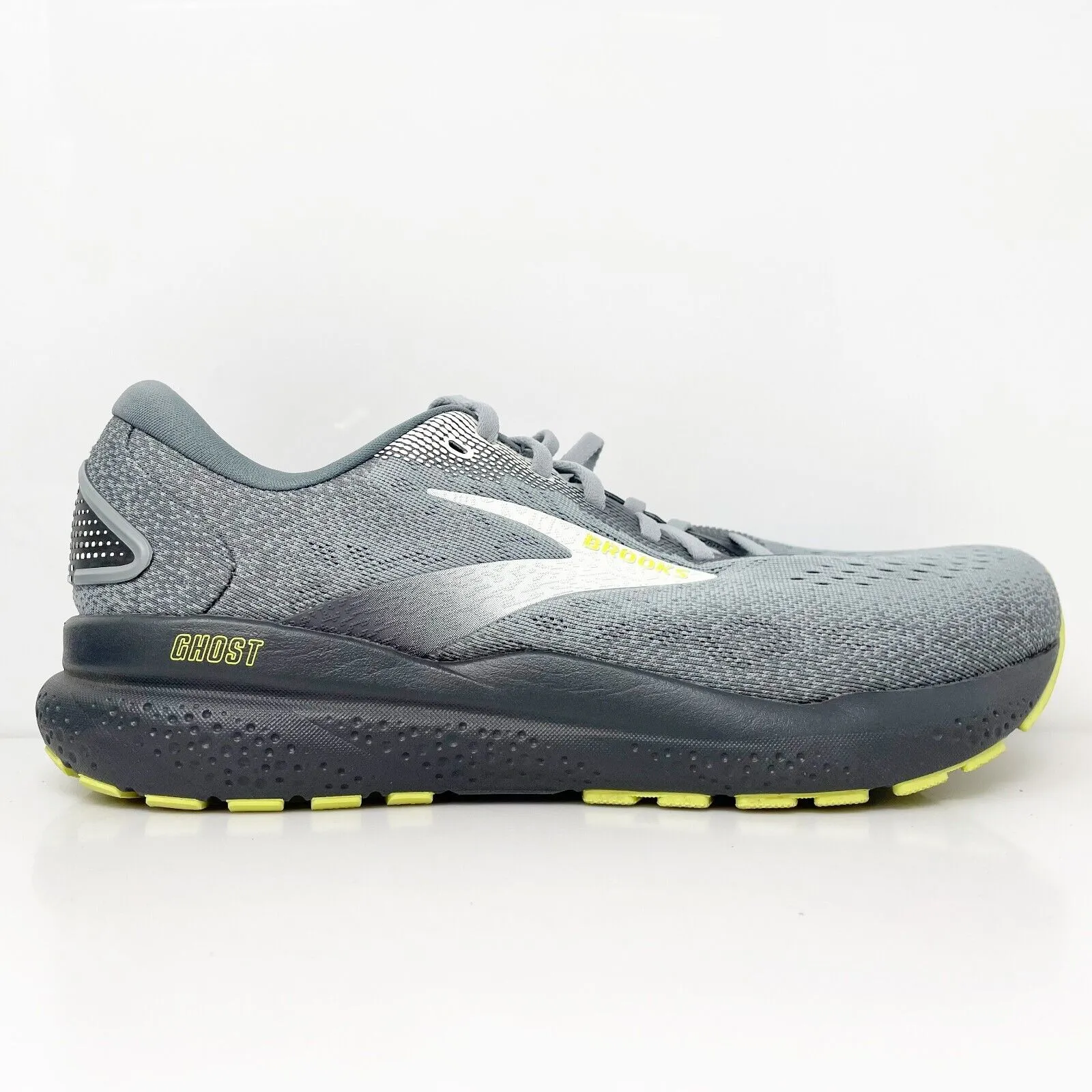 Brooks Mens Ghost 16 1104184E040 Gray Running Shoes Sneakers Size 9 4E