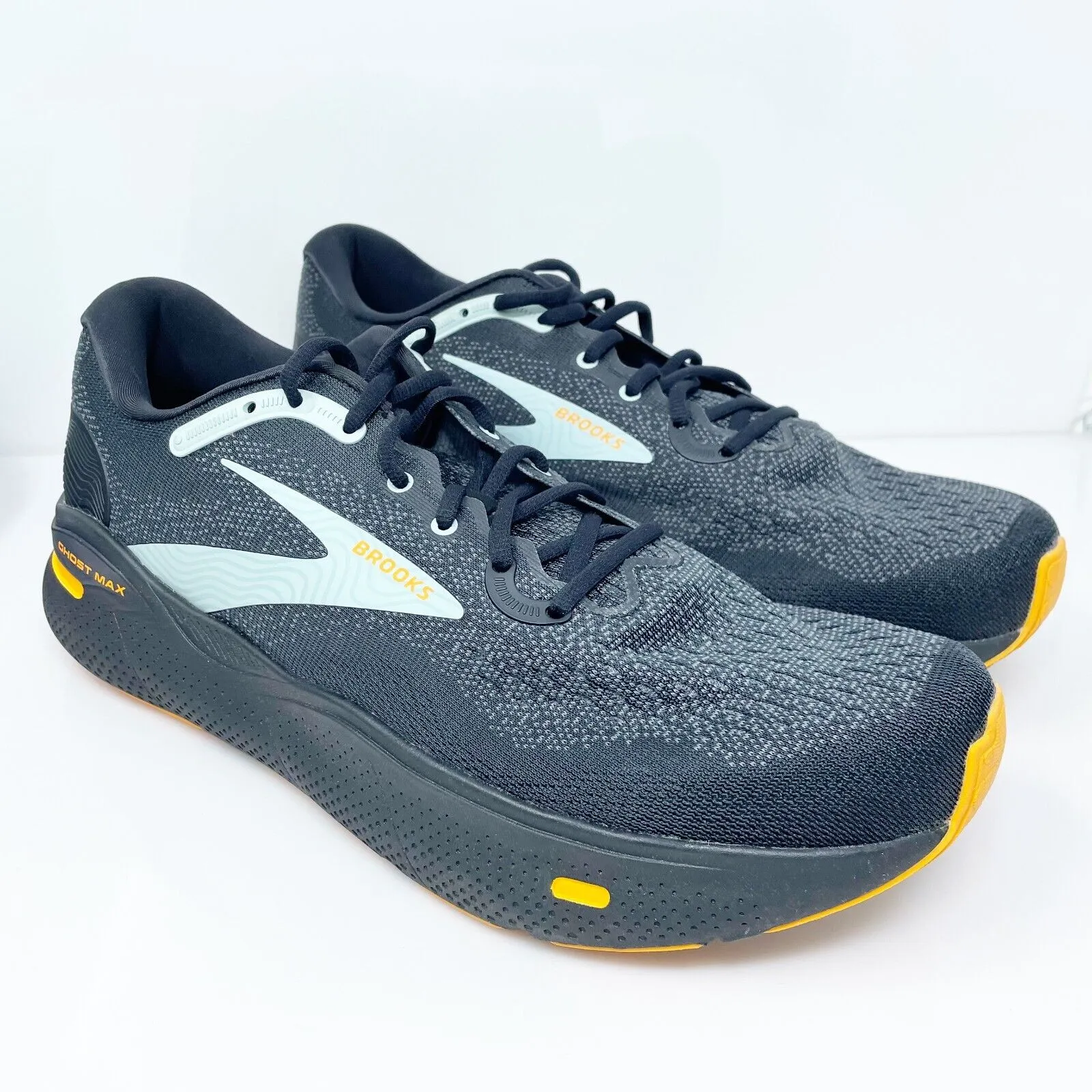 Brooks Mens Ghost Max 1104061D038 Black Running Shoes Sneakers Size 13 D