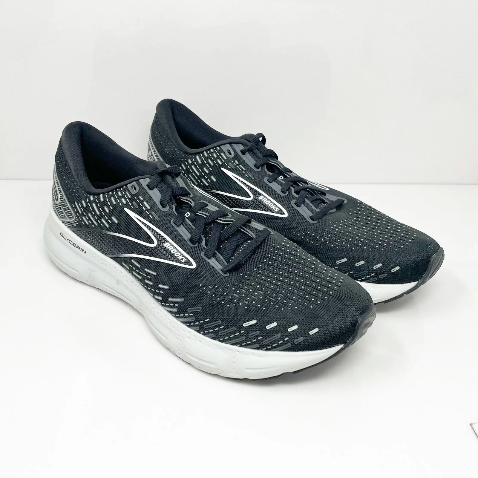 Brooks Mens Glycerin 20 1103821D059 Black Running Shoes Sneakers Size 13 D