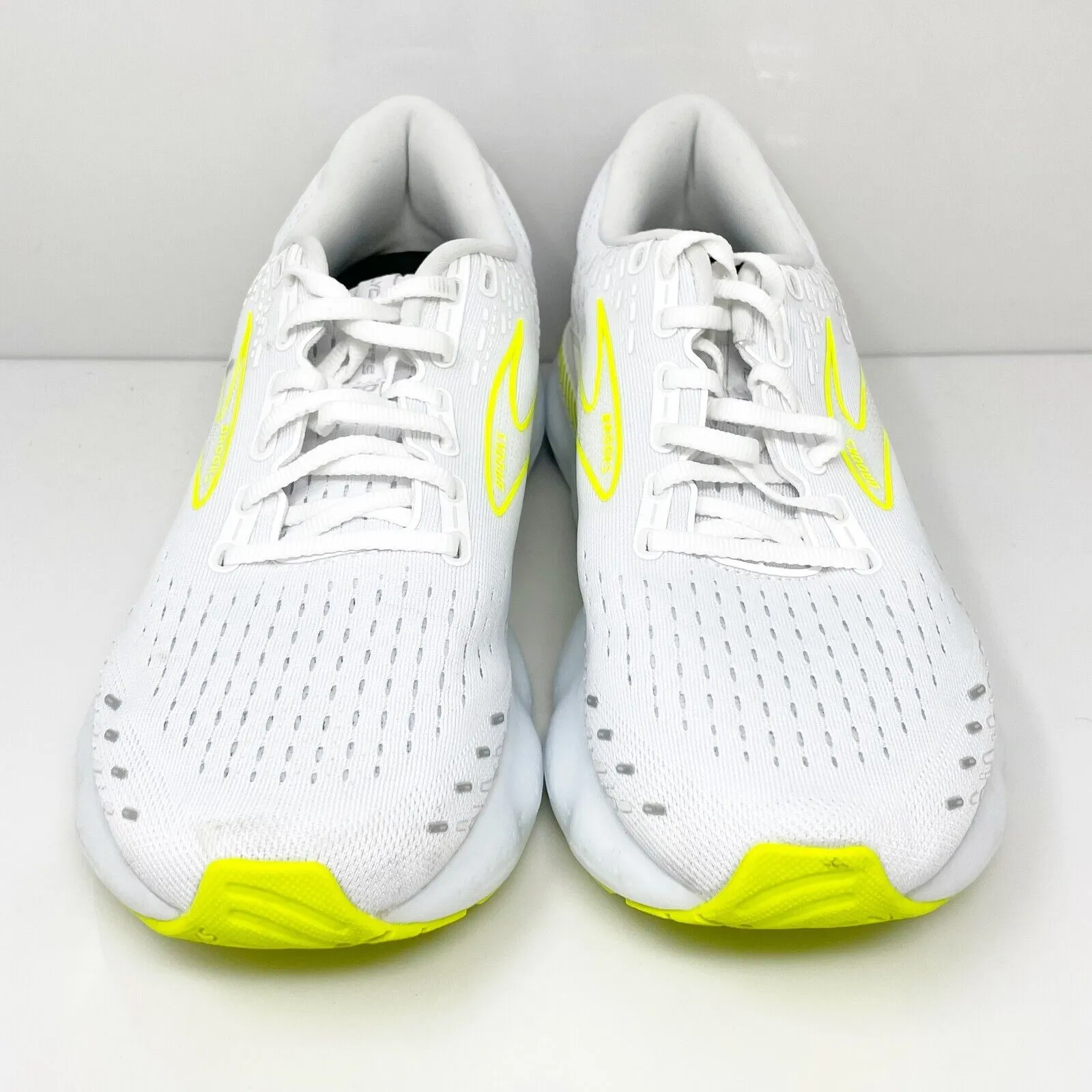 Brooks Mens Glycerin GTS 20 1103831D135 White Running Shoes Sneakers Size 10 D